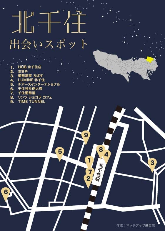 北千住の出会いスポット 北千住の出会いスポット
