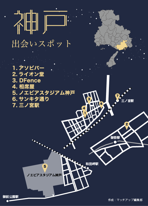 神戸の出会いスポット