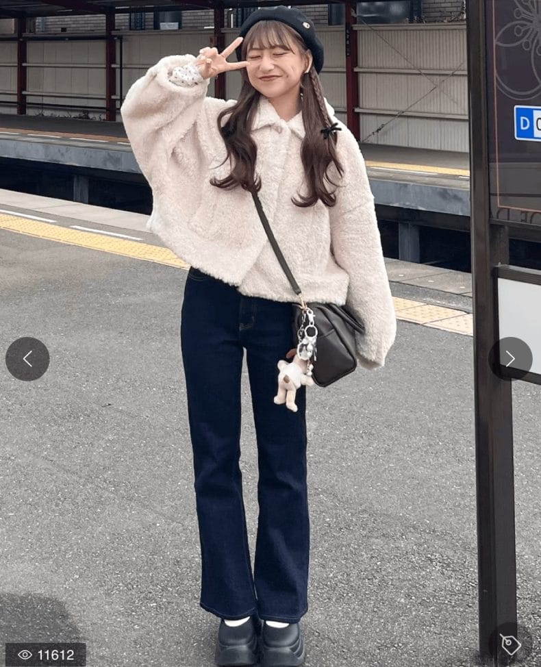 女性　冬コーデ