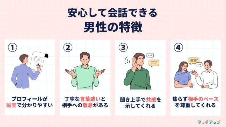 女子大生が安心して会話できる男性の4つの特徴
