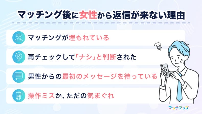 返信が来ない4つの理由と対策