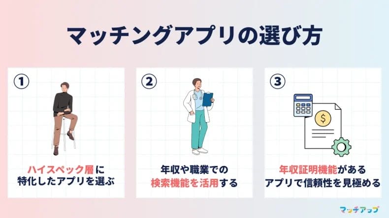 大手企業男性と出会うためのマッチングアプリの選び方