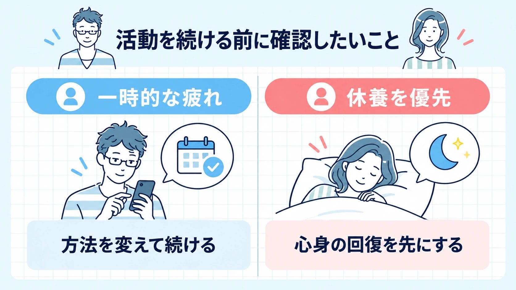 この記事の対象外になるケース｜休養を優先したい人へ