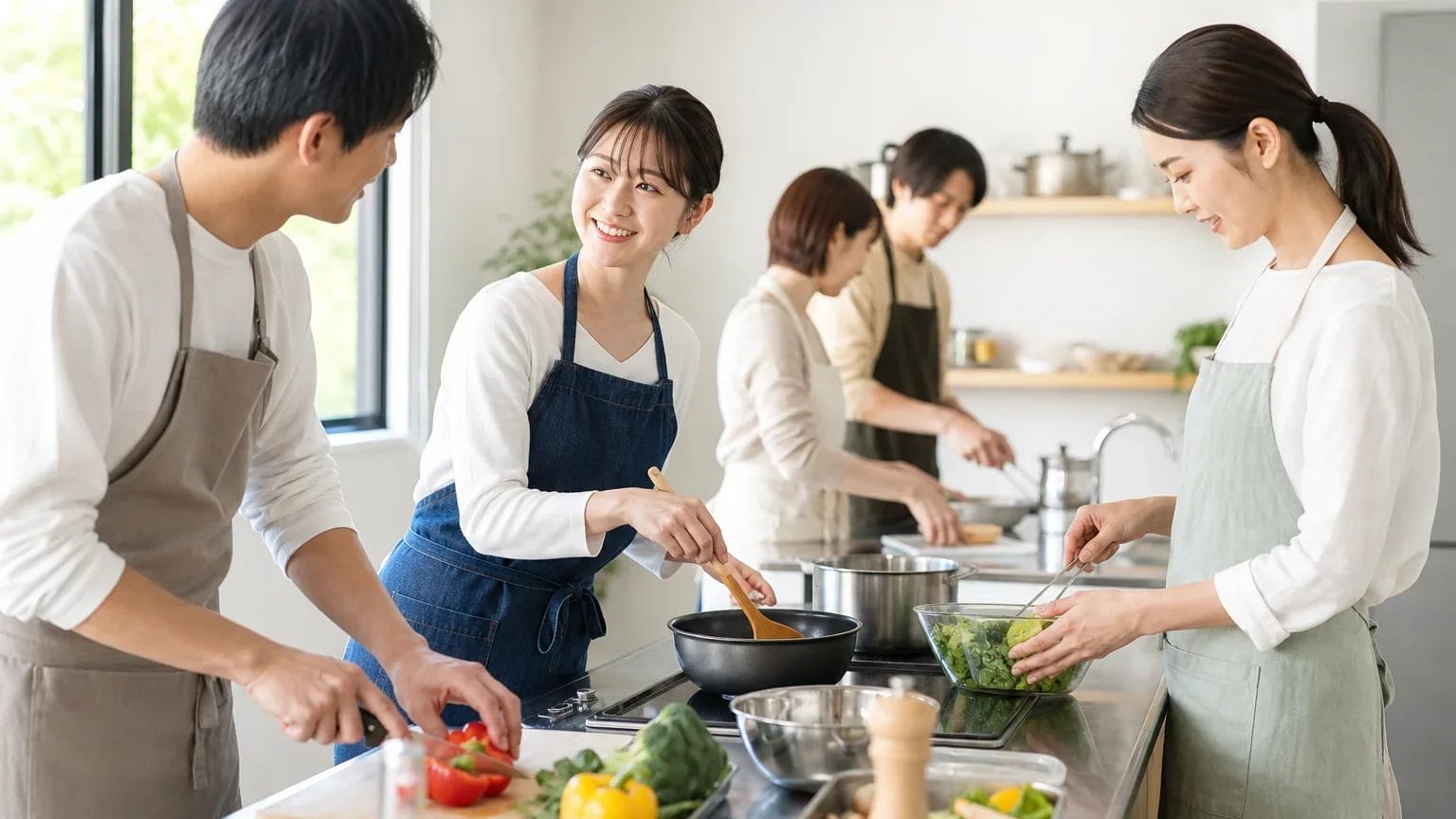 紹介や趣味、地域活動で知り合う
